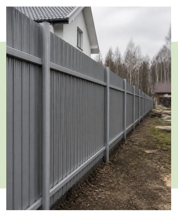 Оцинкованный забор из профнастила в Гукове по цене от 2515 р. | ЗаборЭксеперт-Гкв